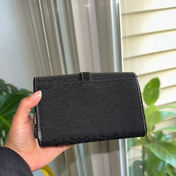 Coach Black Signature Wallet - Picture 3 of 6